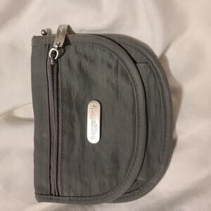 Baggallini On The Go Convertible Belt Waist Mini Purse Clutch Gray